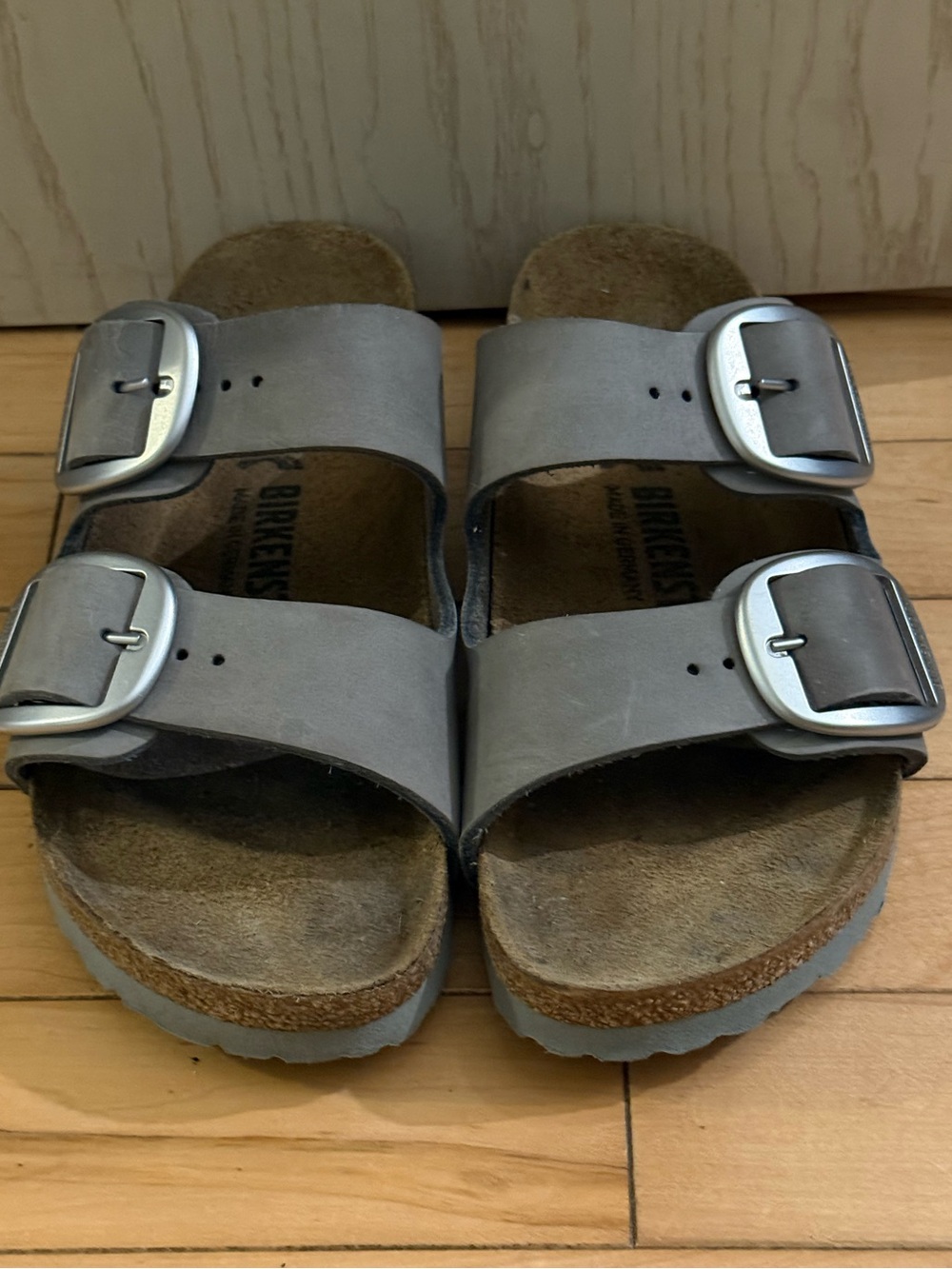 Birkenstock Arizona Big Buckle Sandals- Gray